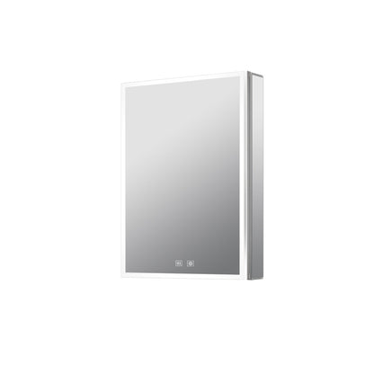 Mesa 20 in W x 32 in H Surface-Mount LED Mirror Medicine Cabinet with Defogger