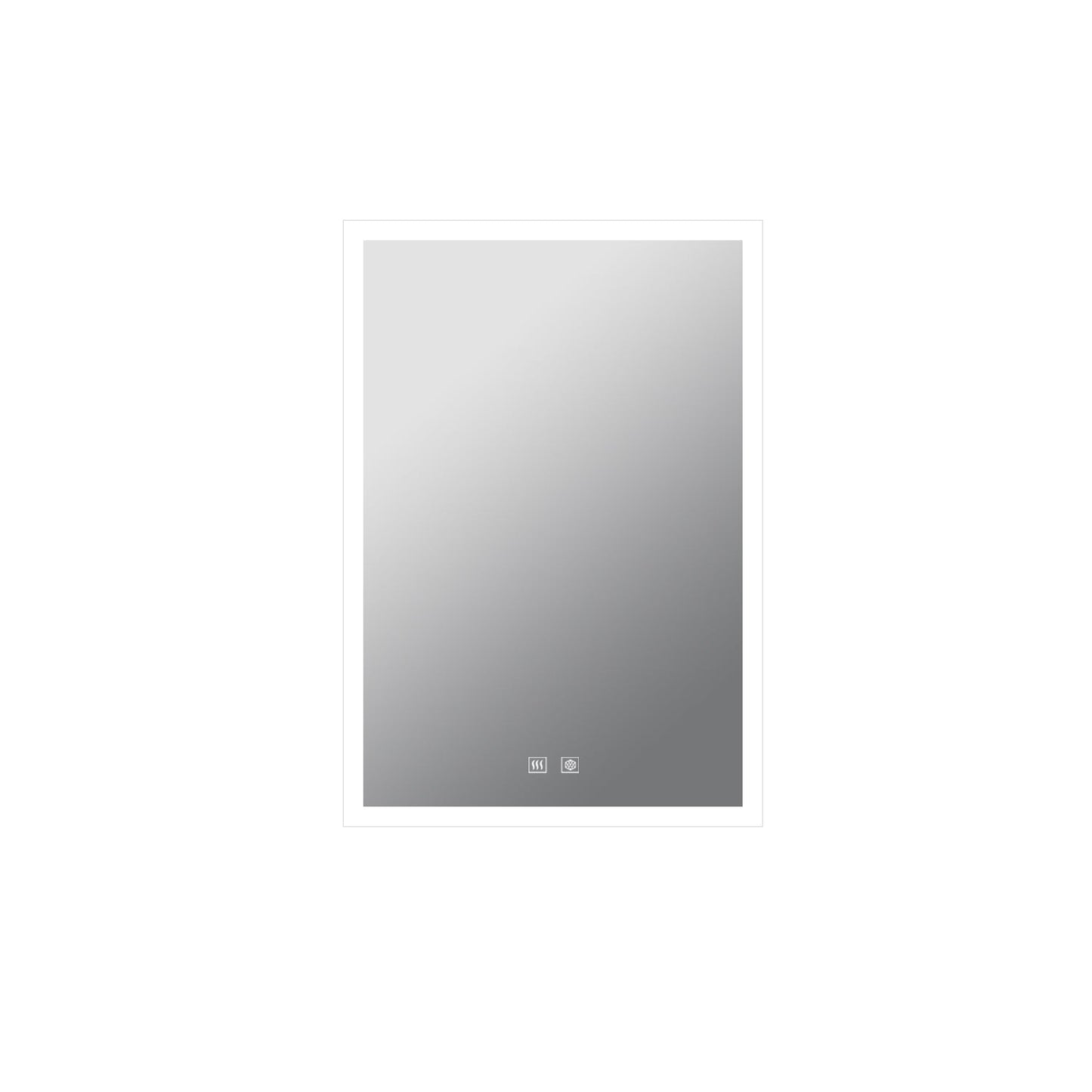 Mesa 20 in W x 32 in H Surface-Mount LED Mirror Medicine Cabinet with Defogger