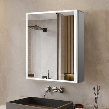 Mesa 24 in W x 30 in H Surface-Mount LED Mirror Medicine Cabinet with Defogger