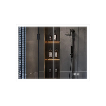 Mesa 30 in W x 36 in H Surface-Mount LED Mirror Medicine Cabinet with Defogger