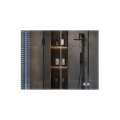 Mesa 36 in W x 28 in H Surface-Mount LED Mirror Medicine Cabinet with Defogger