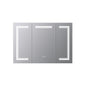 Mesa 48 in W x 32 in H Surface-Mount LED Mirror Medicine Cabinet with Defogger
