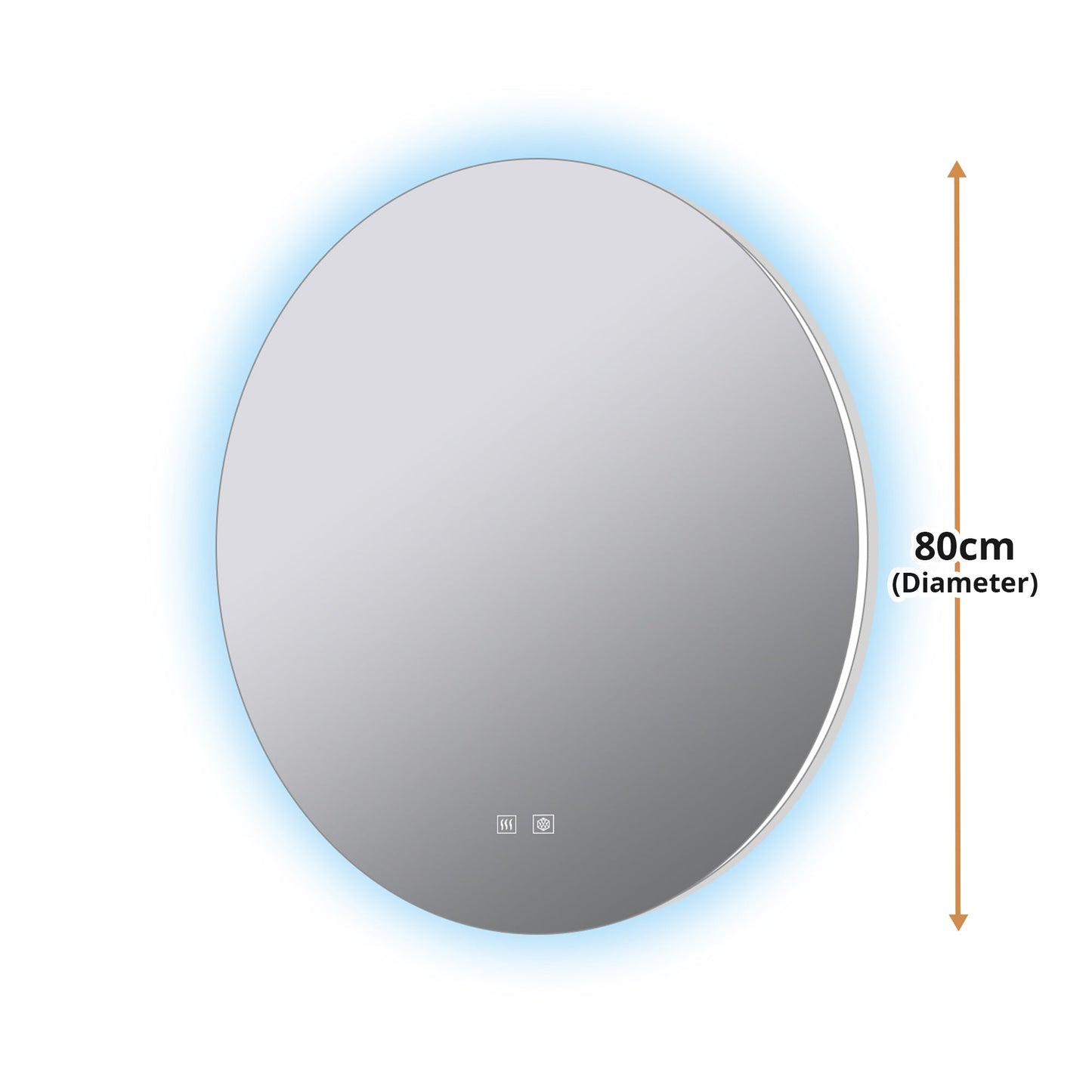 Nordica 80 cm. Diamter Circular LED Bathroom Vanity Mirror