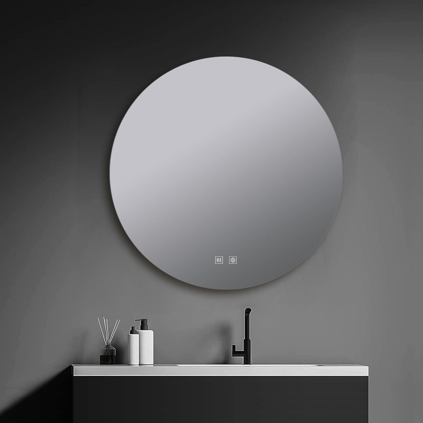 Nordica 80 cm. Diamter Circular LED Bathroom Vanity Mirror