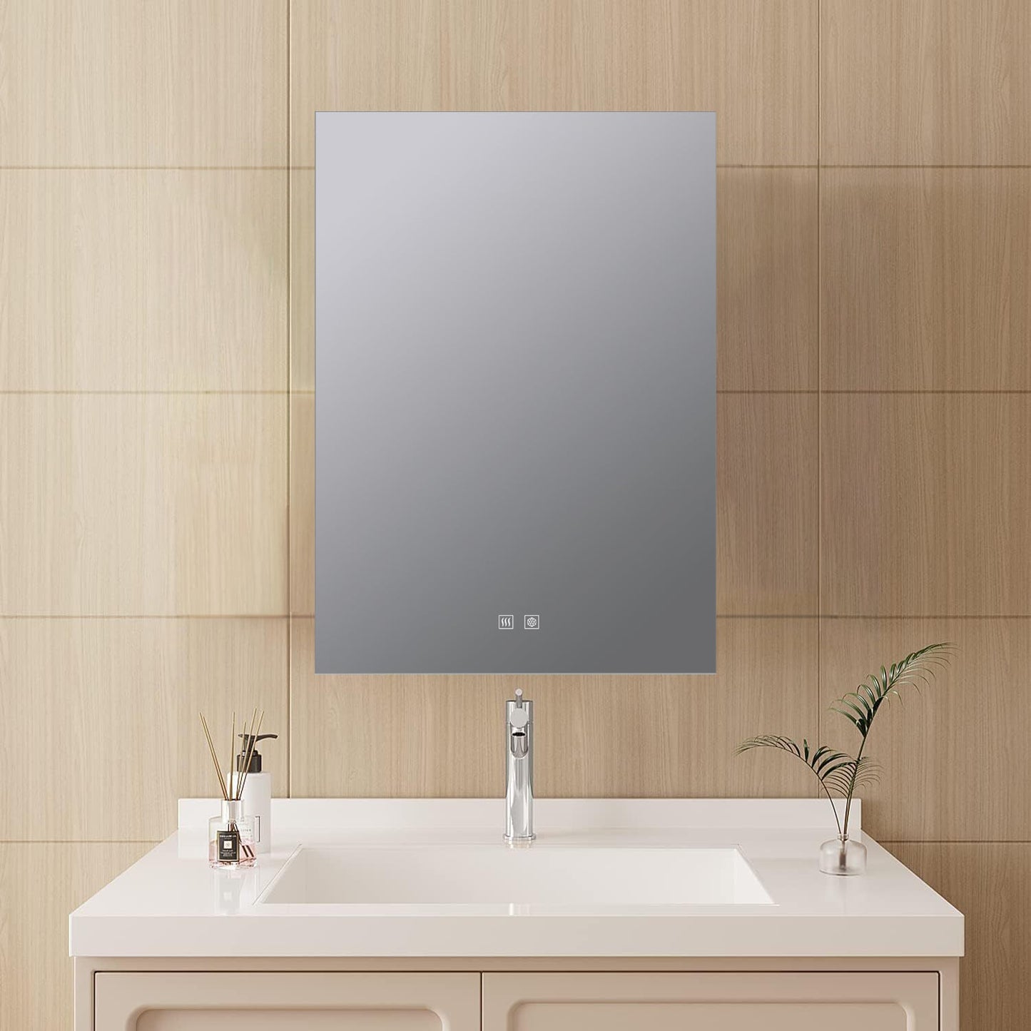 Vellum 24 in. W x 28 in. H LED Bathroom Vanity Mirror