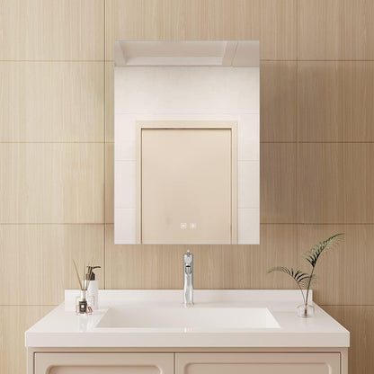 Vellum 24 in. W x 28 in. H LED Bathroom Vanity Mirror