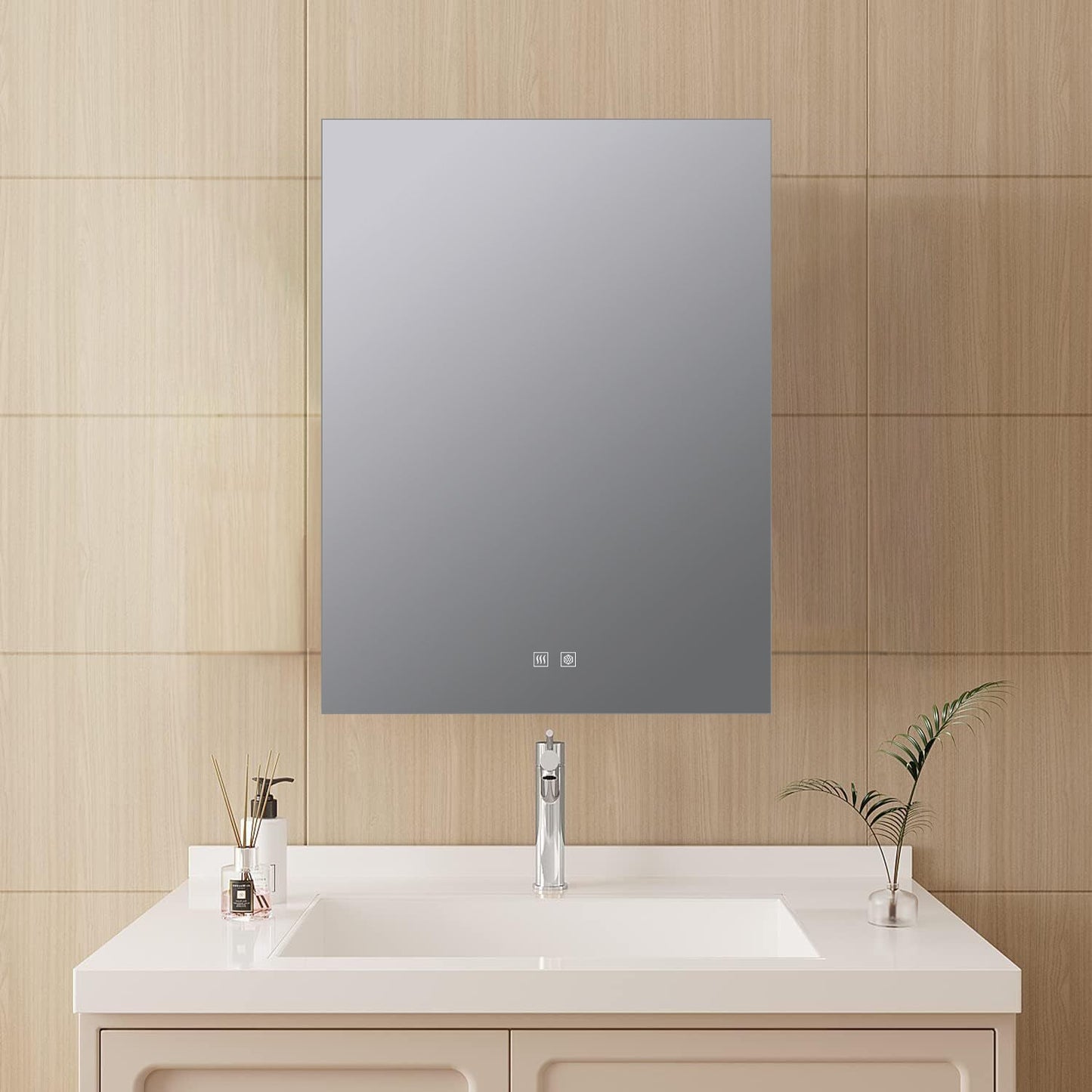 Vellum 30 in. W x 28 in. H LED Bathroom Vanity Mirror