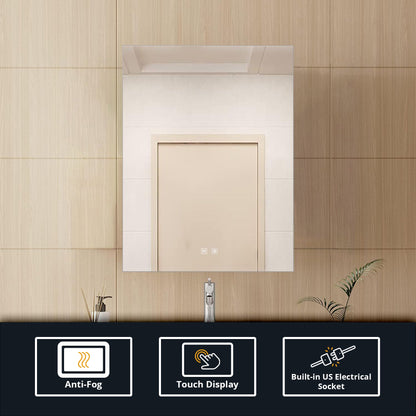 Vellum 30 in. W x 28 in. H LED Bathroom Vanity Mirror