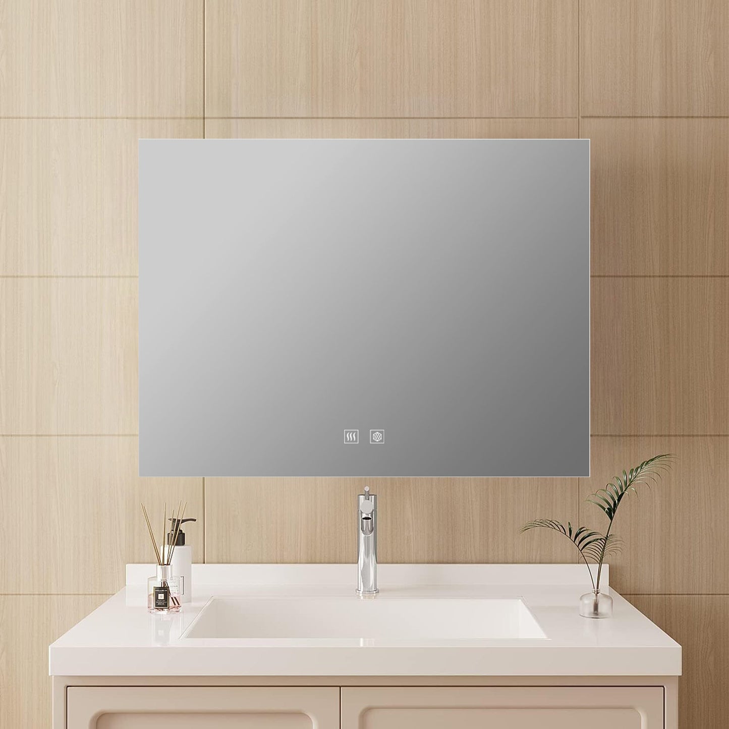 Vellum 32 in. W x 24 in. H LED Bathroom Vanity Mirror