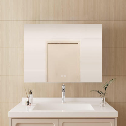 Vellum 32 in. W x 24 in. H LED Bathroom Vanity Mirror