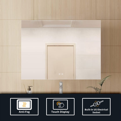 Vellum 36 in. W x 28 in. H LED Bathroom Vanity Mirror