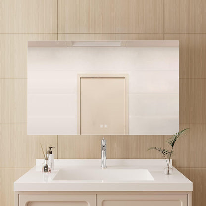 Vellum 48 in. W x 32 in. H LED Bathroom Vanity Mirror