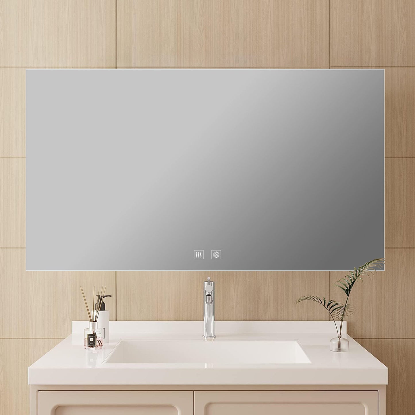 Vellum 60 in. W x 36 in. H LED Bathroom Vanity Mirror
