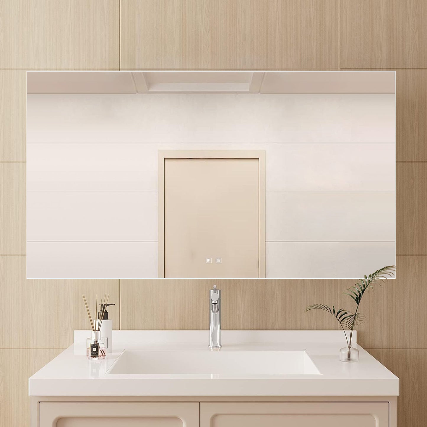 Vellum 60 in. W x 36 in. H LED Bathroom Vanity Mirror