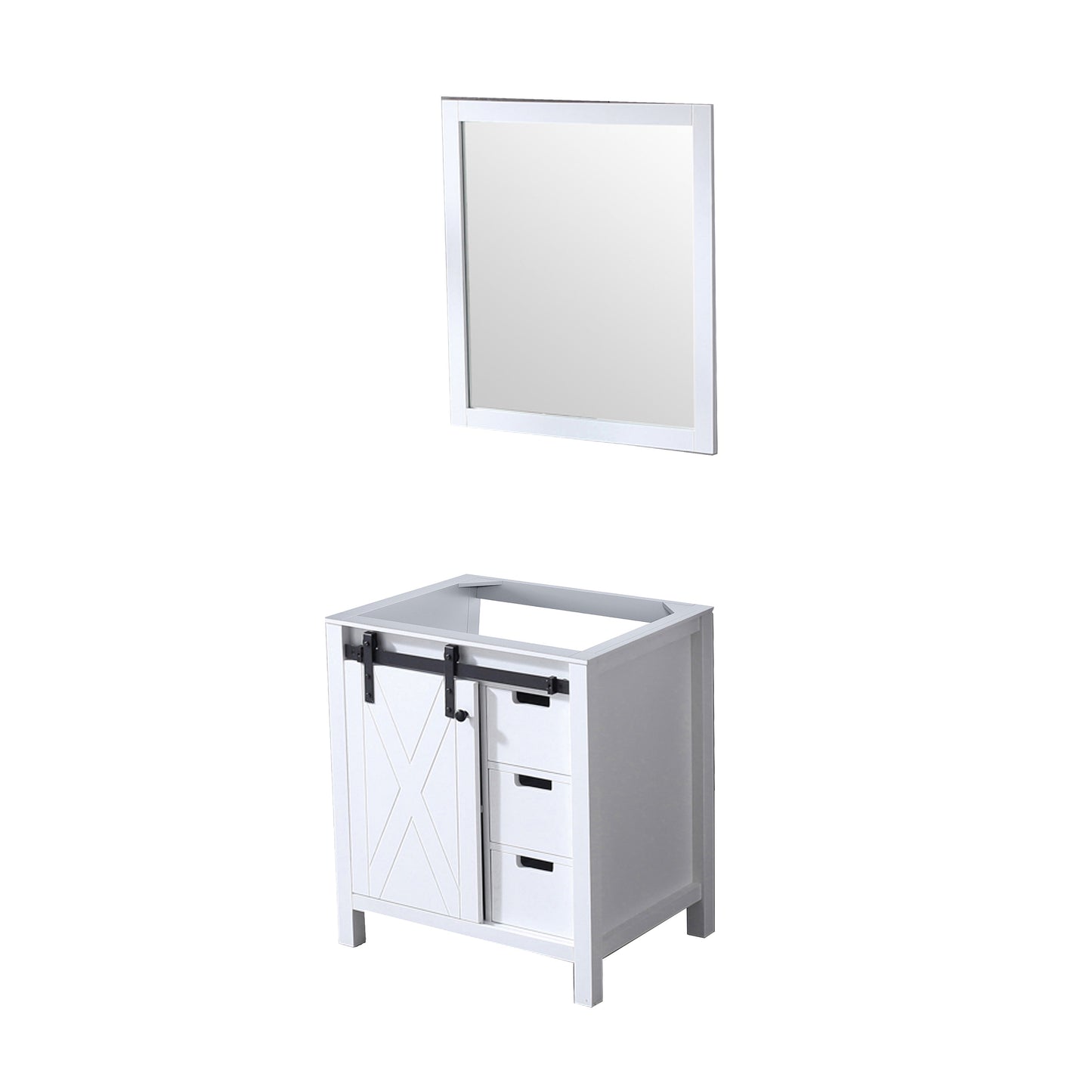 Marsyas 30 in W x 22 in D White Bath Vanity