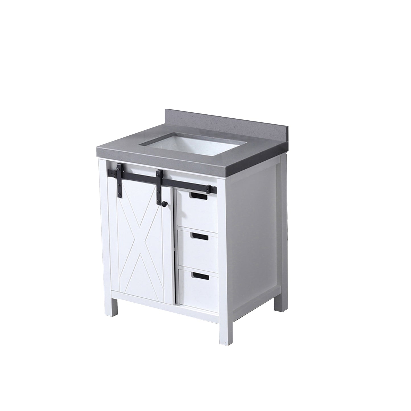 Marsyas 30 in W x 22 in D White Bath Vanity