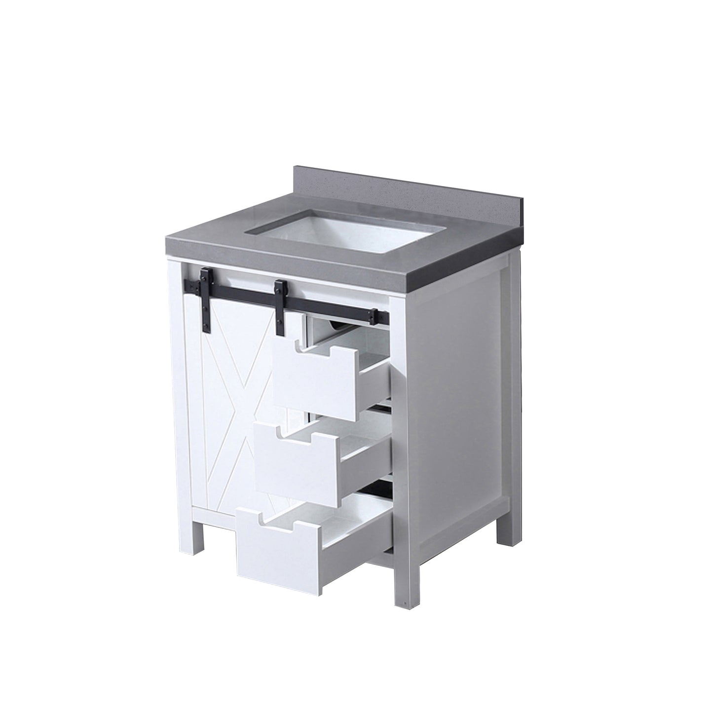 Marsyas 30 in W x 22 in D White Bath Vanity