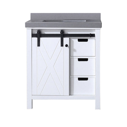 Marsyas 30 in W x 22 in D White Bath Vanity