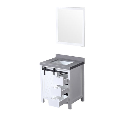Marsyas 30 in W x 22 in D White Bath Vanity