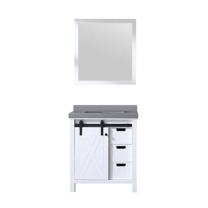 Marsyas 30 in W x 22 in D White Bath Vanity