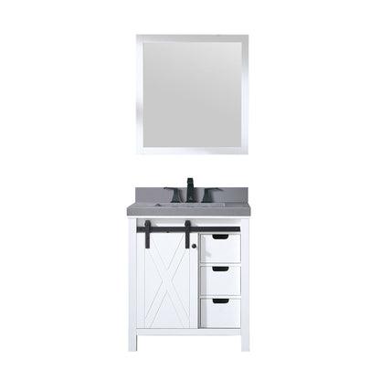 Marsyas 30 in W x 22 in D White Bath Vanity