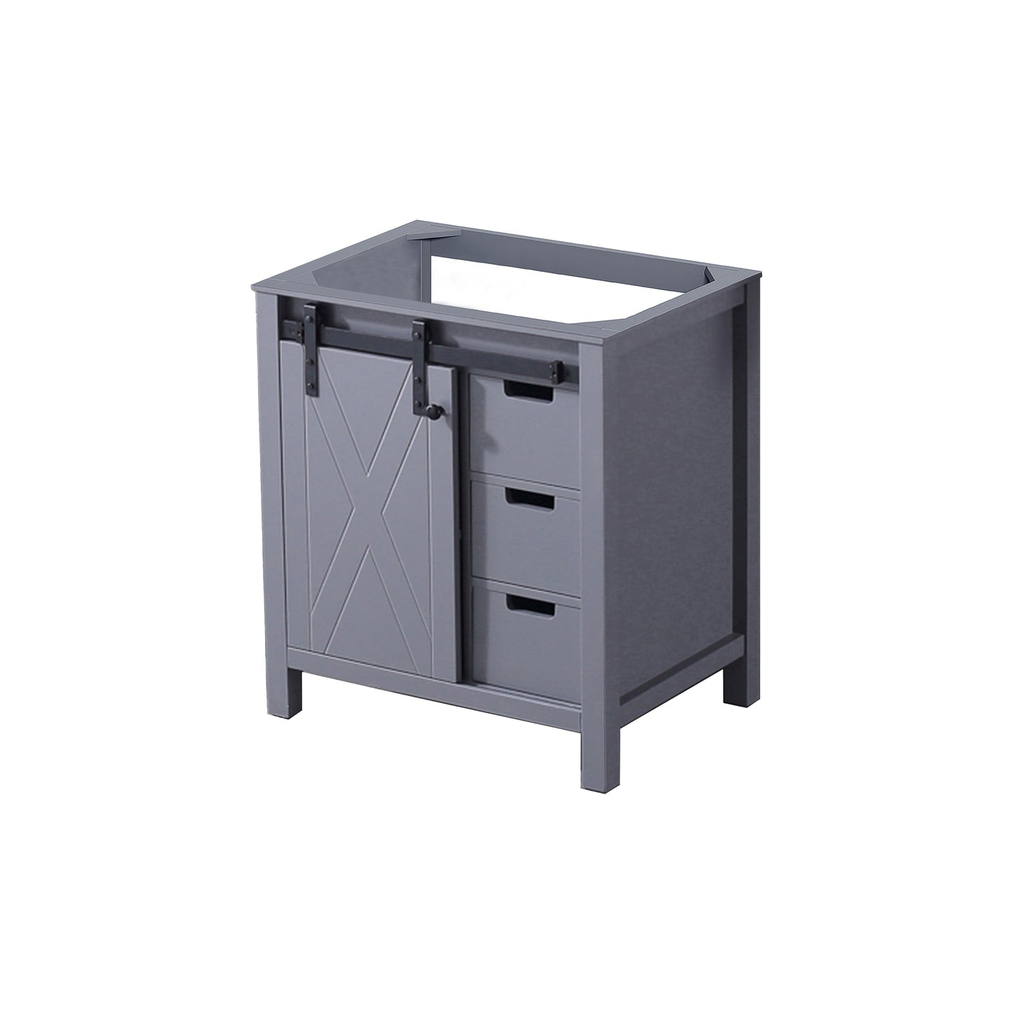 Marsyas 30 in W x 22 in D Dark Grey Bath Vanity