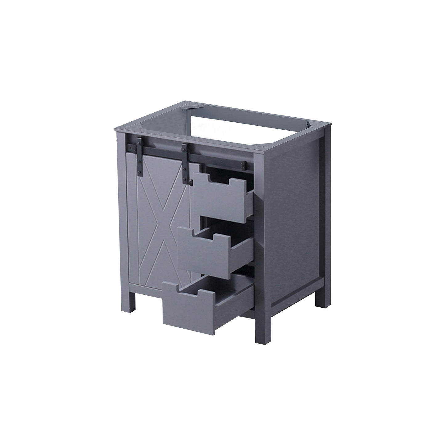 Marsyas 30 in W x 22 in D Dark Grey Bath Vanity