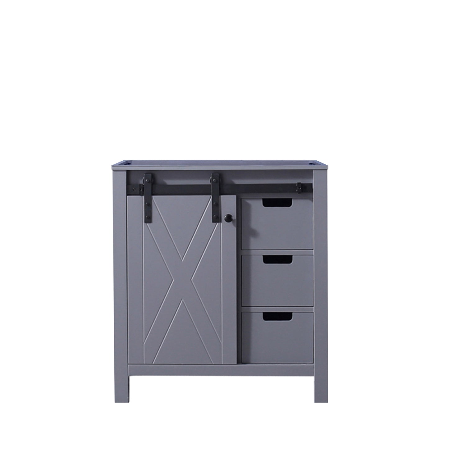 Marsyas 30 in W x 22 in D Dark Grey Bath Vanity