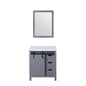 Marsyas 30 in W x 22 in D Dark Grey Bath Vanity