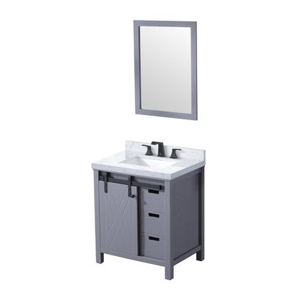 Marsyas 30 in W x 22 in D Dark Grey Bath Vanity