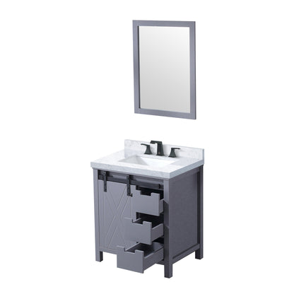 Marsyas 30 in W x 22 in D Dark Grey Bath Vanity