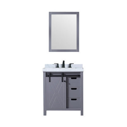Marsyas 30 in W x 22 in D Dark Grey Bath Vanity