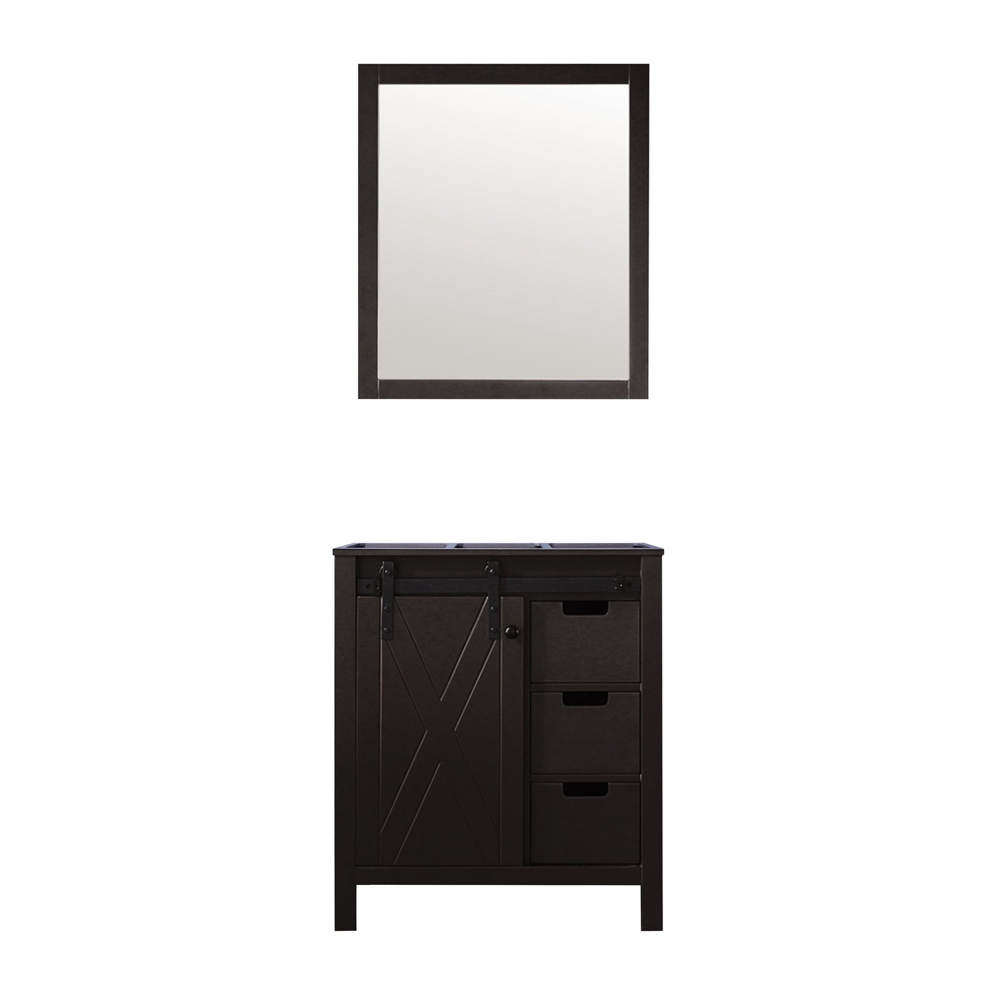 Marsyas 30 in W x 22 in D Brown Bath Vanity