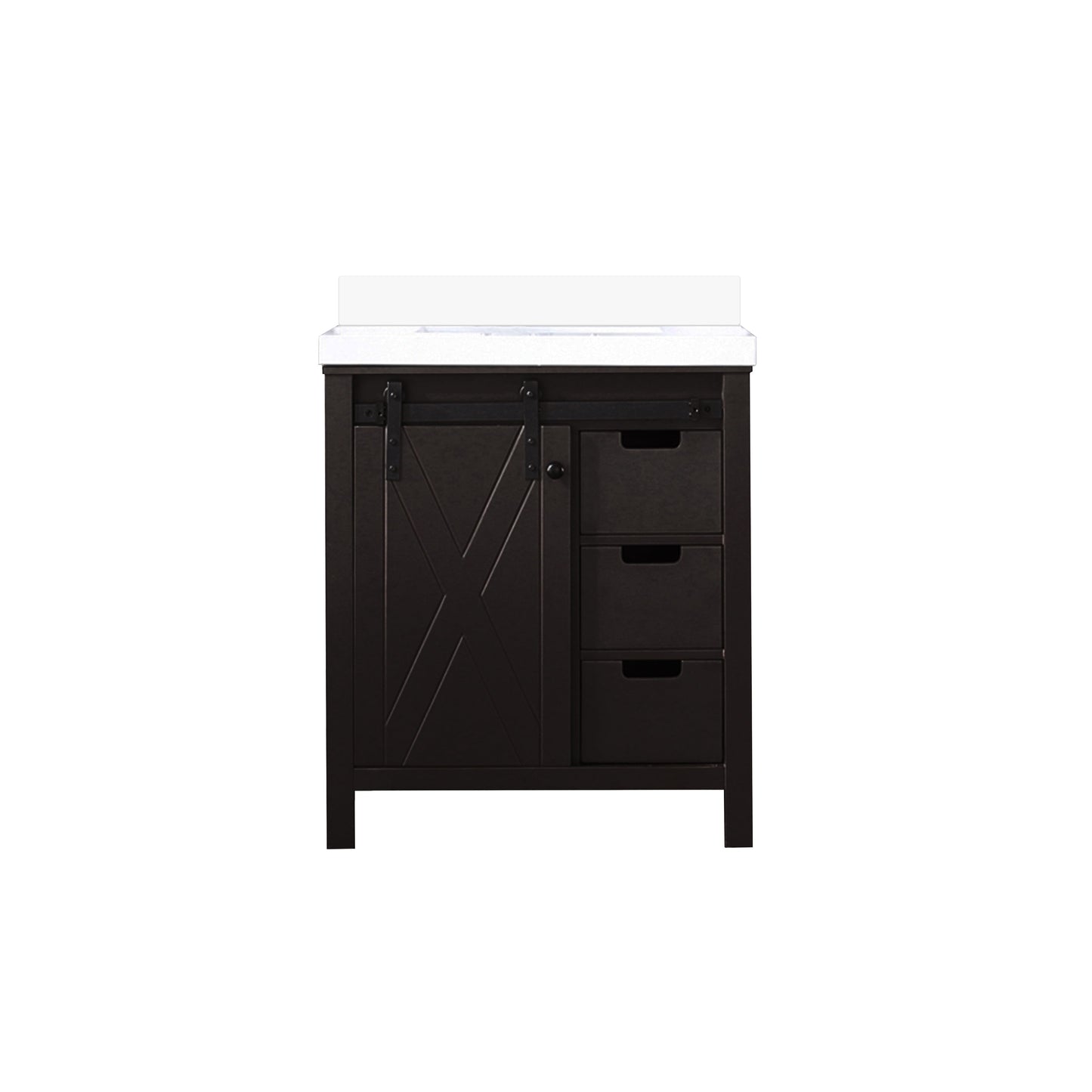 Marsyas 30 in W x 22 in D Brown Bath Vanity
