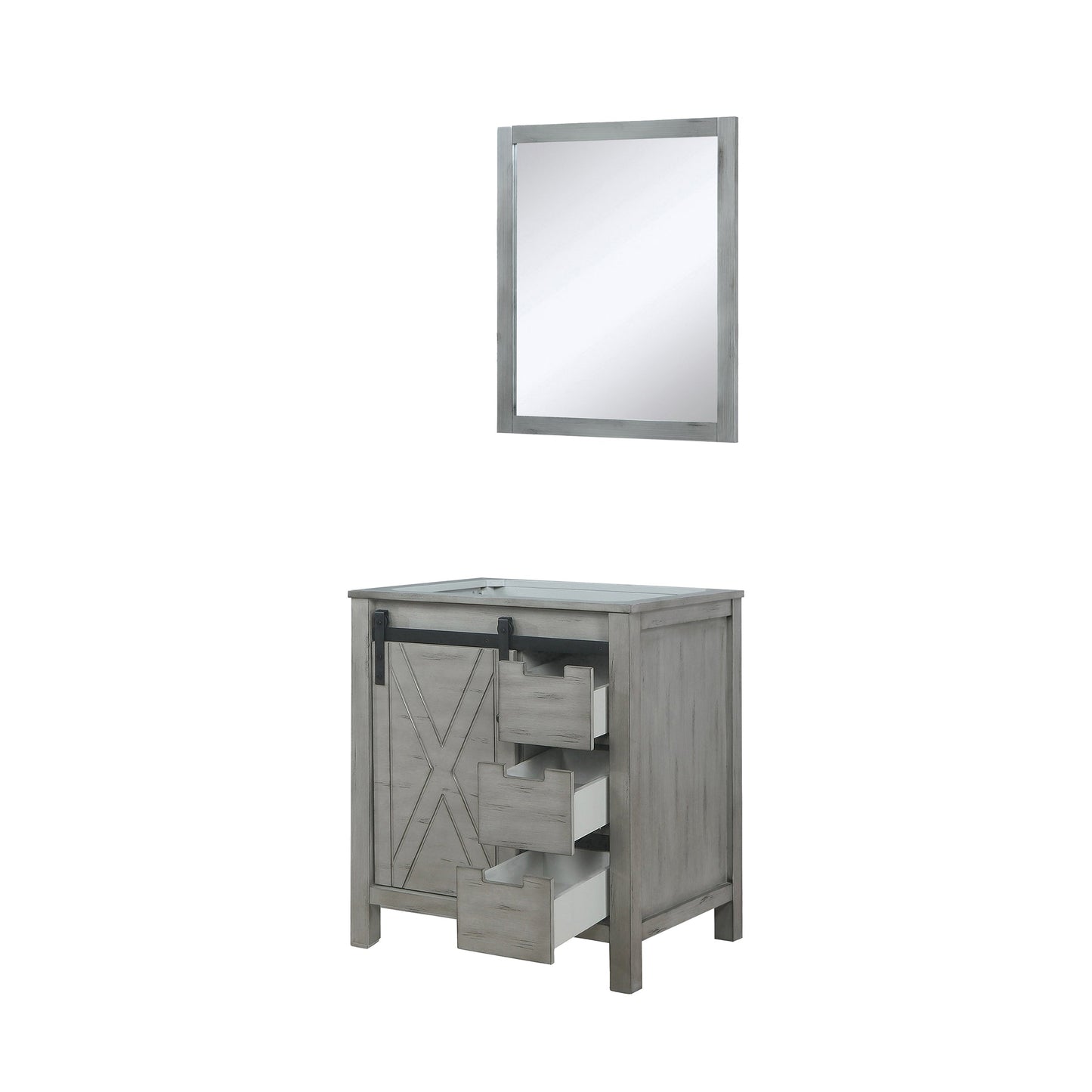 Marsyas 30 in W x 22 in D Ash Grey Bath Vanity