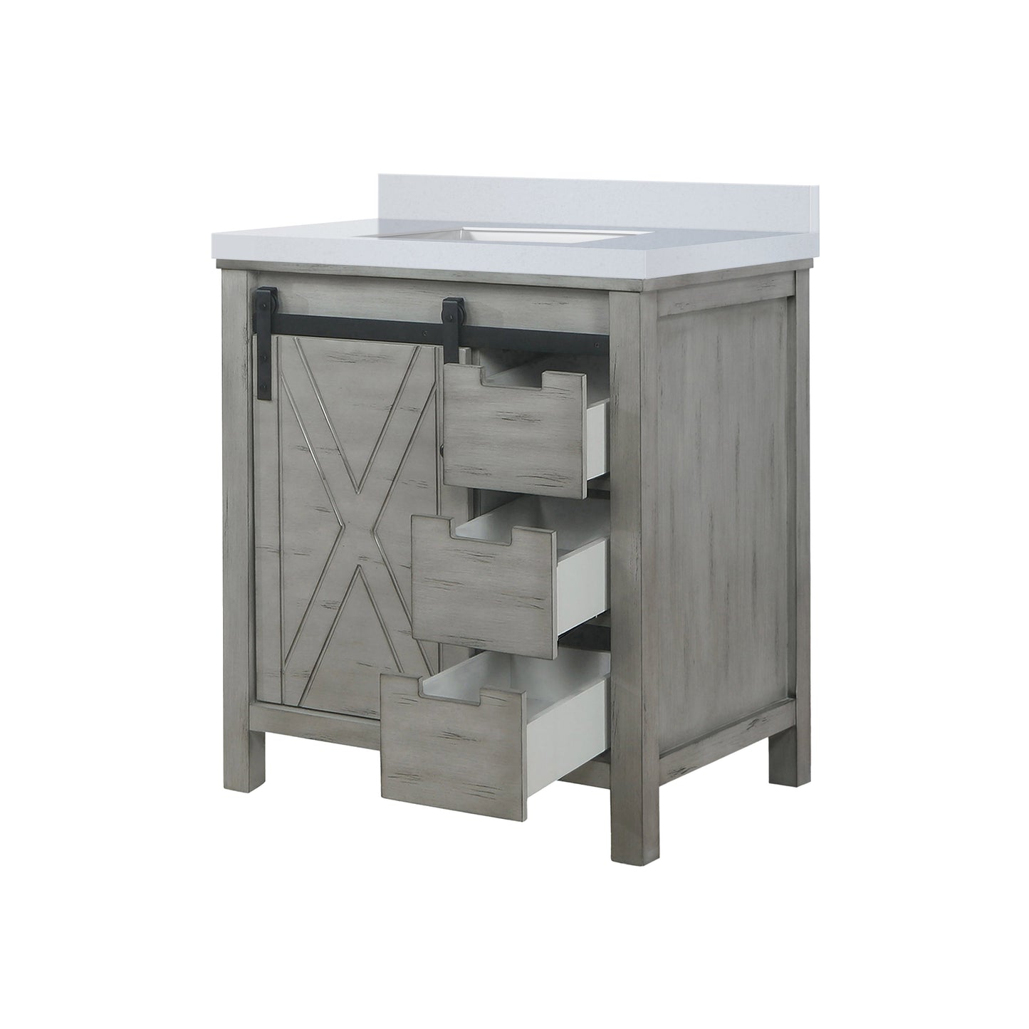 Marsyas 30 in W x 22 in D Ash Grey Bath Vanity