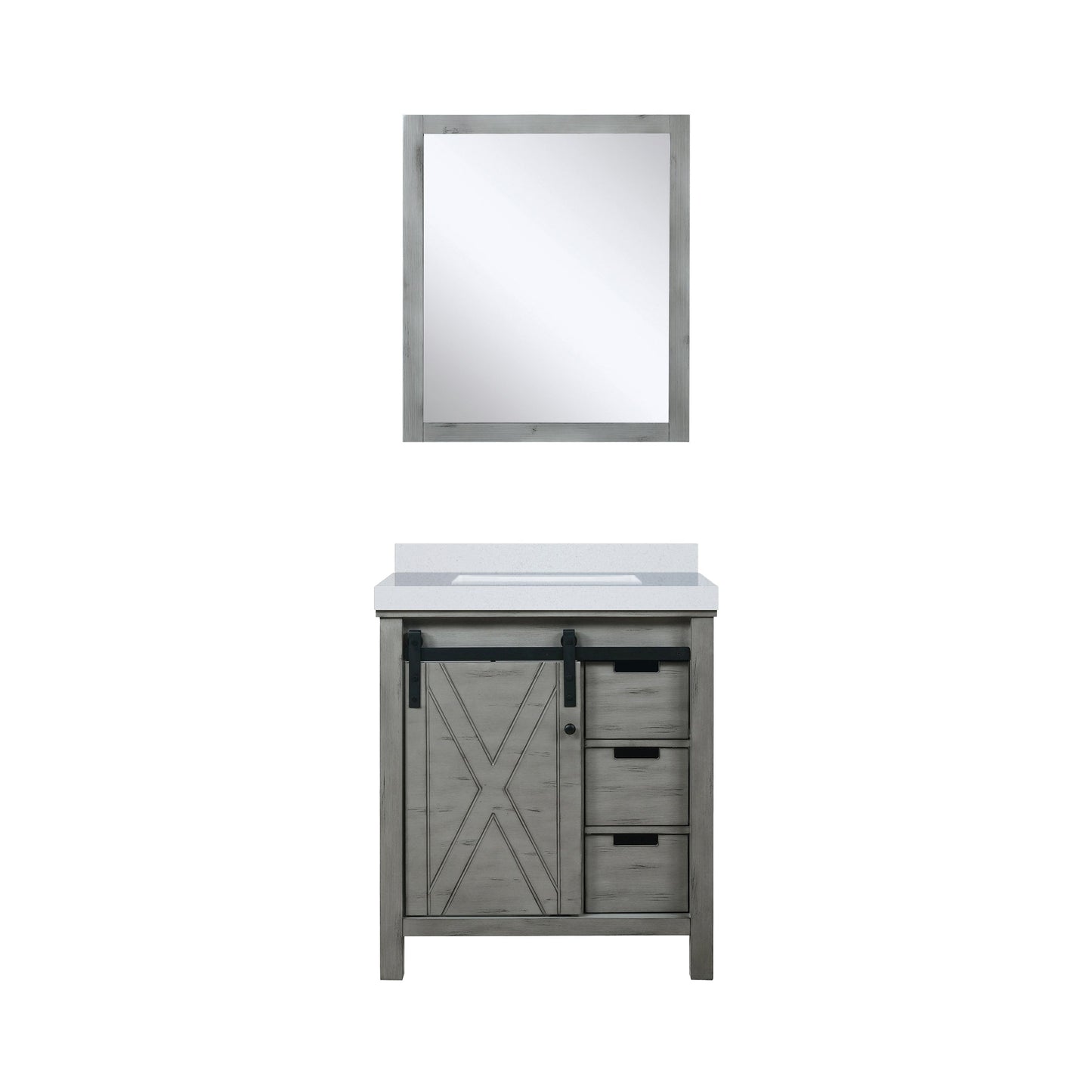 Marsyas 30 in W x 22 in D Ash Grey Bath Vanity