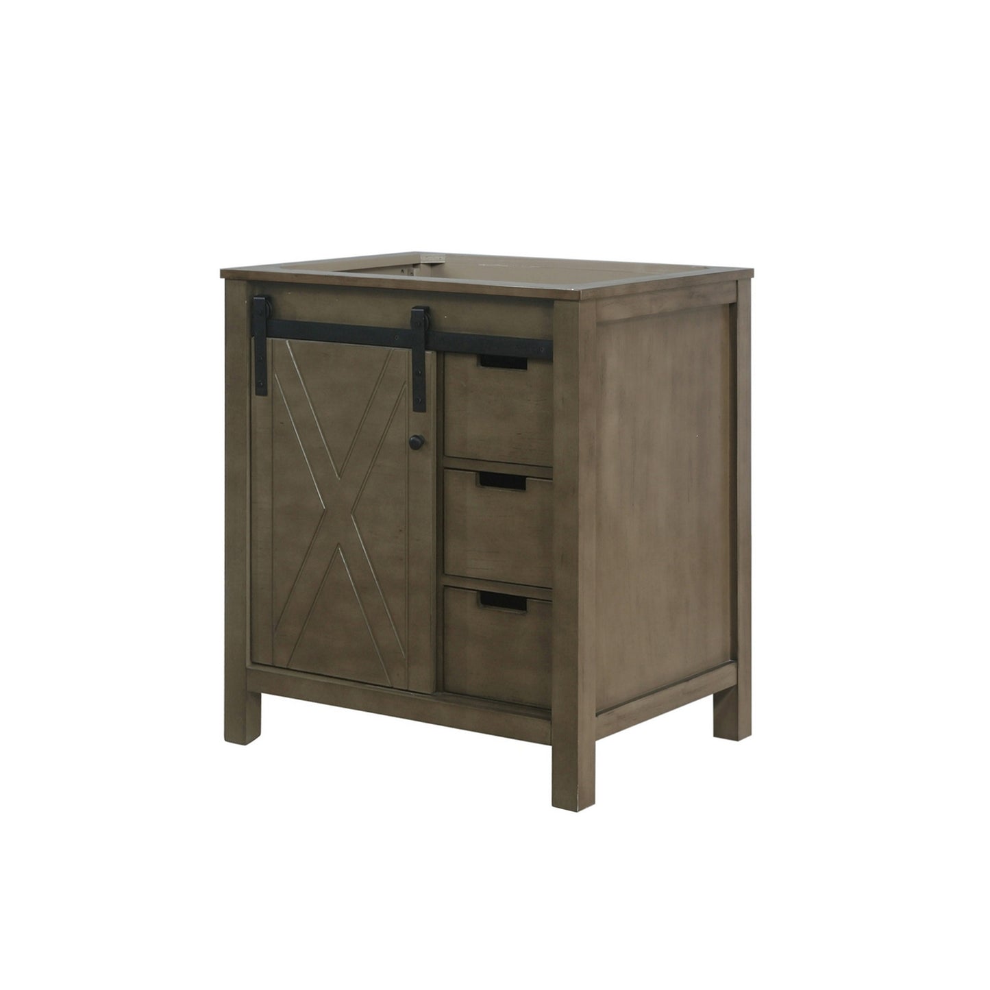 Marsyas 30 in W x 22 in D Rustic Brown Bath Vanity