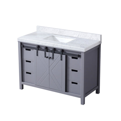 Marsyas 48 in W x 22 in D Dark Grey Bath Vanity