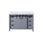 Marsyas 48 in W x 22 in D Dark Grey Bath Vanity