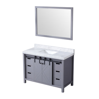 Marsyas 48 in W x 22 in D Dark Grey Bath Vanity