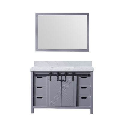 Marsyas 48 in W x 22 in D Dark Grey Bath Vanity