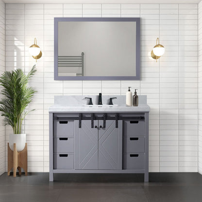 Marsyas 48 in W x 22 in D Dark Grey Bath Vanity