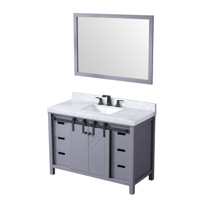 Marsyas 48 in W x 22 in D Dark Grey Bath Vanity