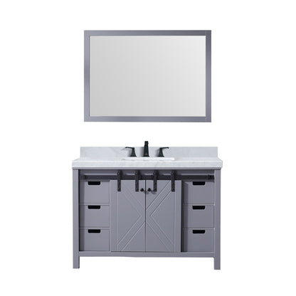 Marsyas 48 in W x 22 in D Dark Grey Bath Vanity