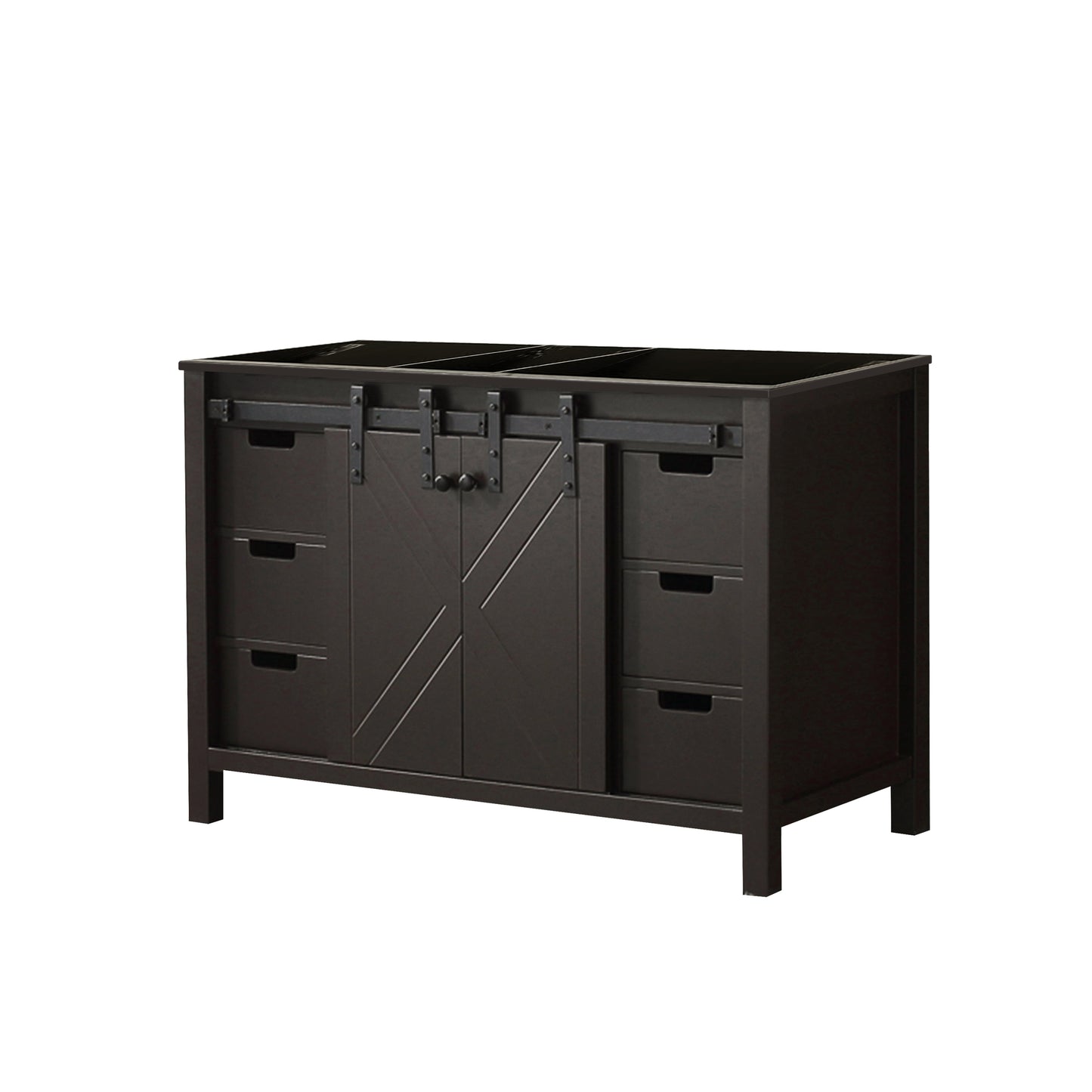 Marsyas 48 in W x 22 in D Brown Bath Vanity