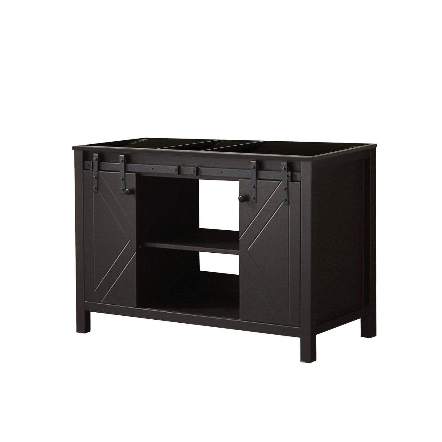 Marsyas 48 in W x 22 in D Brown Bath Vanity