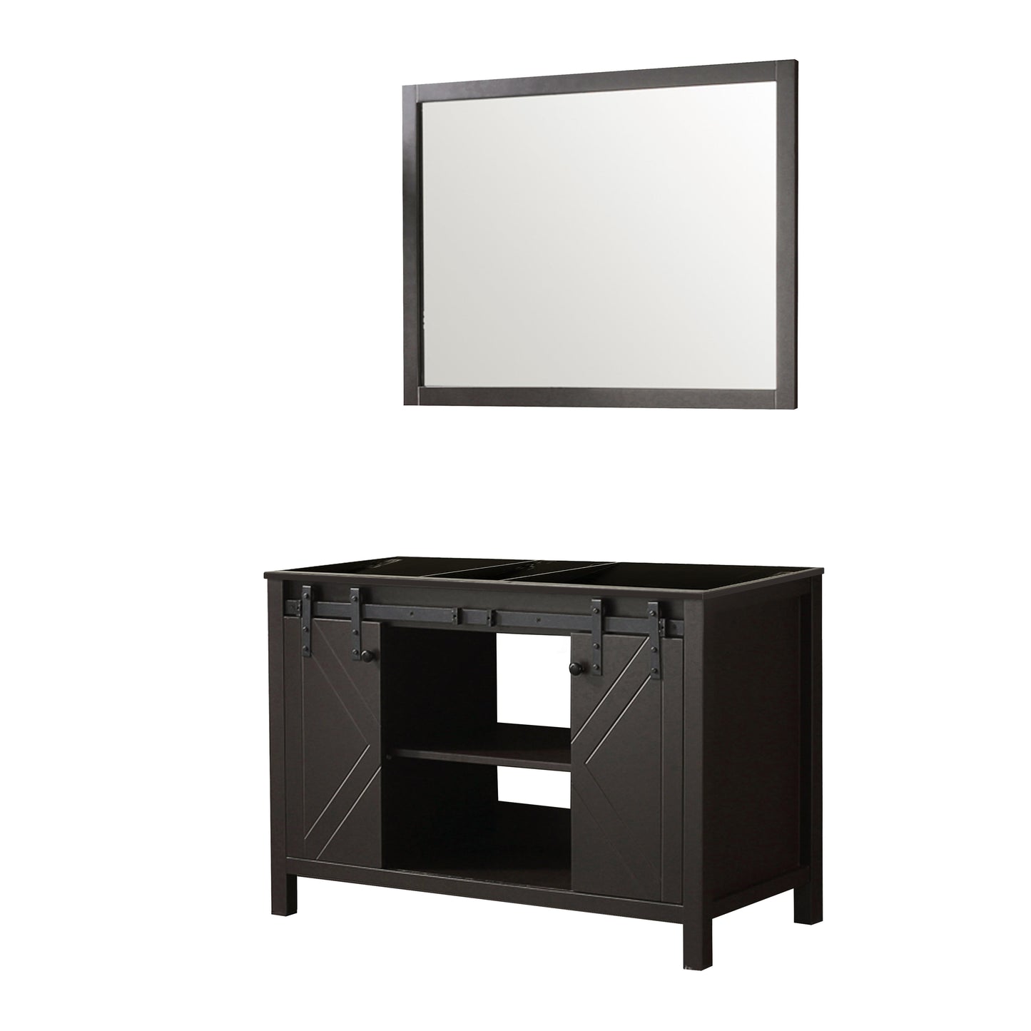 Marsyas 48 in W x 22 in D Brown Bath Vanity