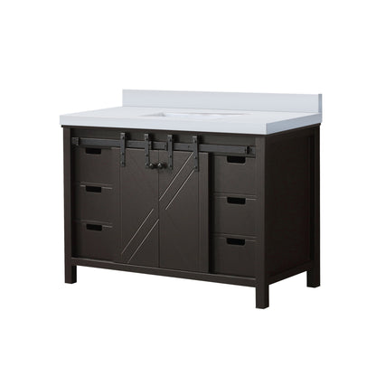 Marsyas 48 in W x 22 in D Brown Bath Vanity