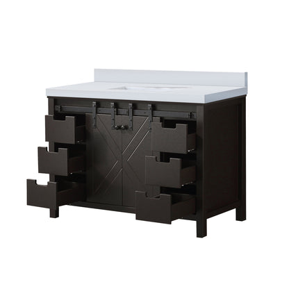 Marsyas 48 in W x 22 in D Brown Bath Vanity